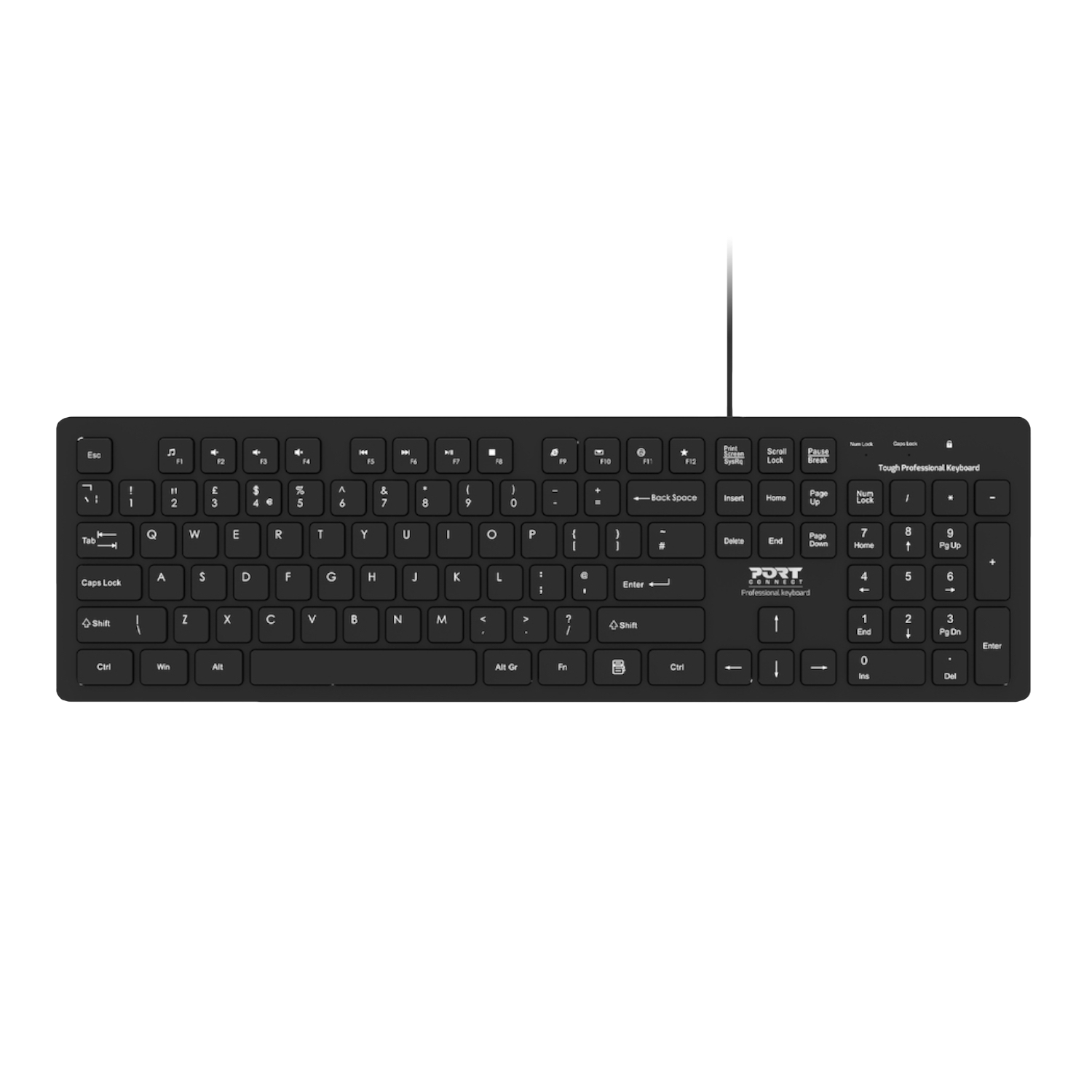 Port Wired Tough Office Keyboard 2YR