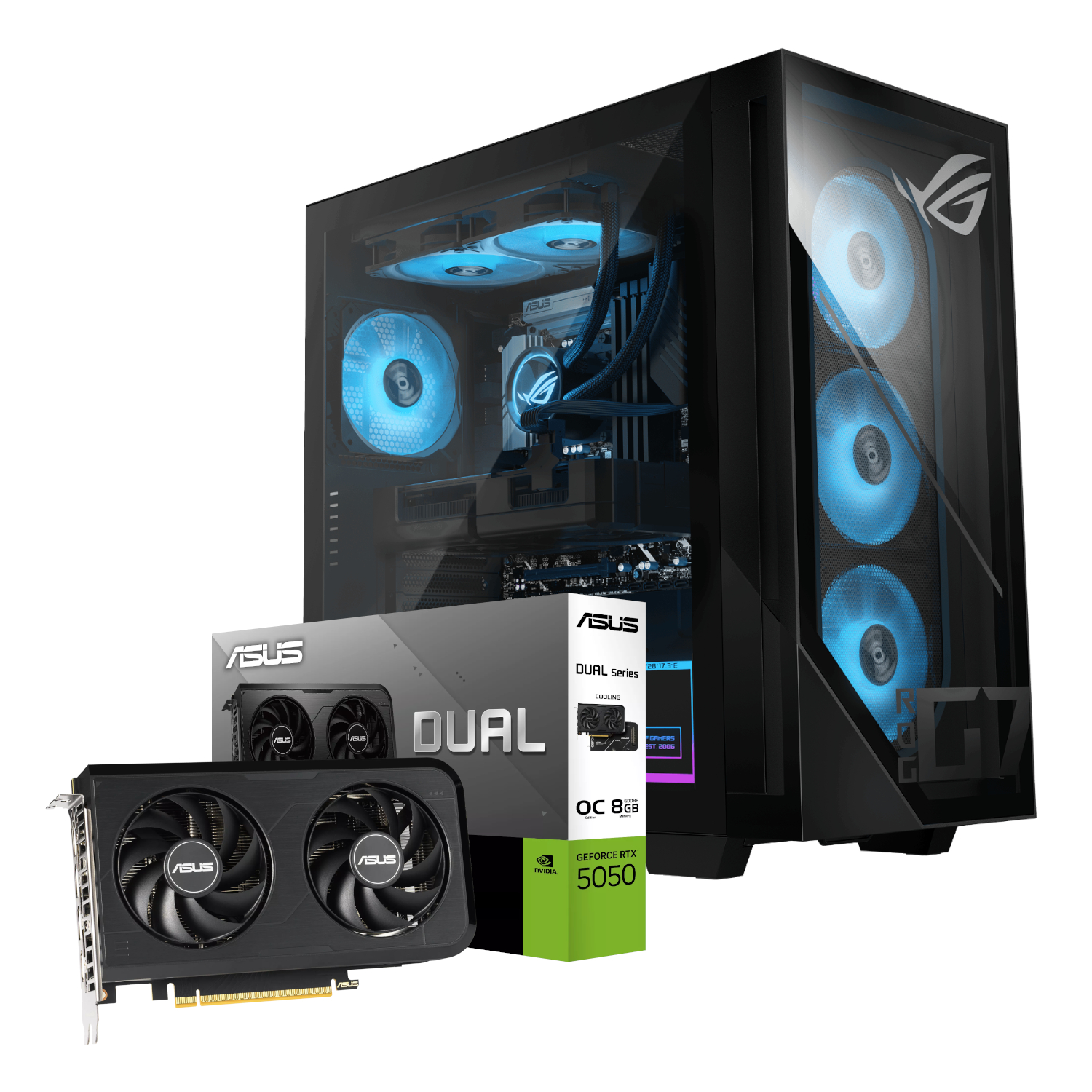 ASUS ROG G700 (2025) | Intel® Core™ Ultra 5 | 16GB DDR5 U-DIMM | 1TB M.2 2280 NVMe™ PCIe® 4.0 SSD | ASUS GF RTX 5050 Graphics | Windows 11 Home PC