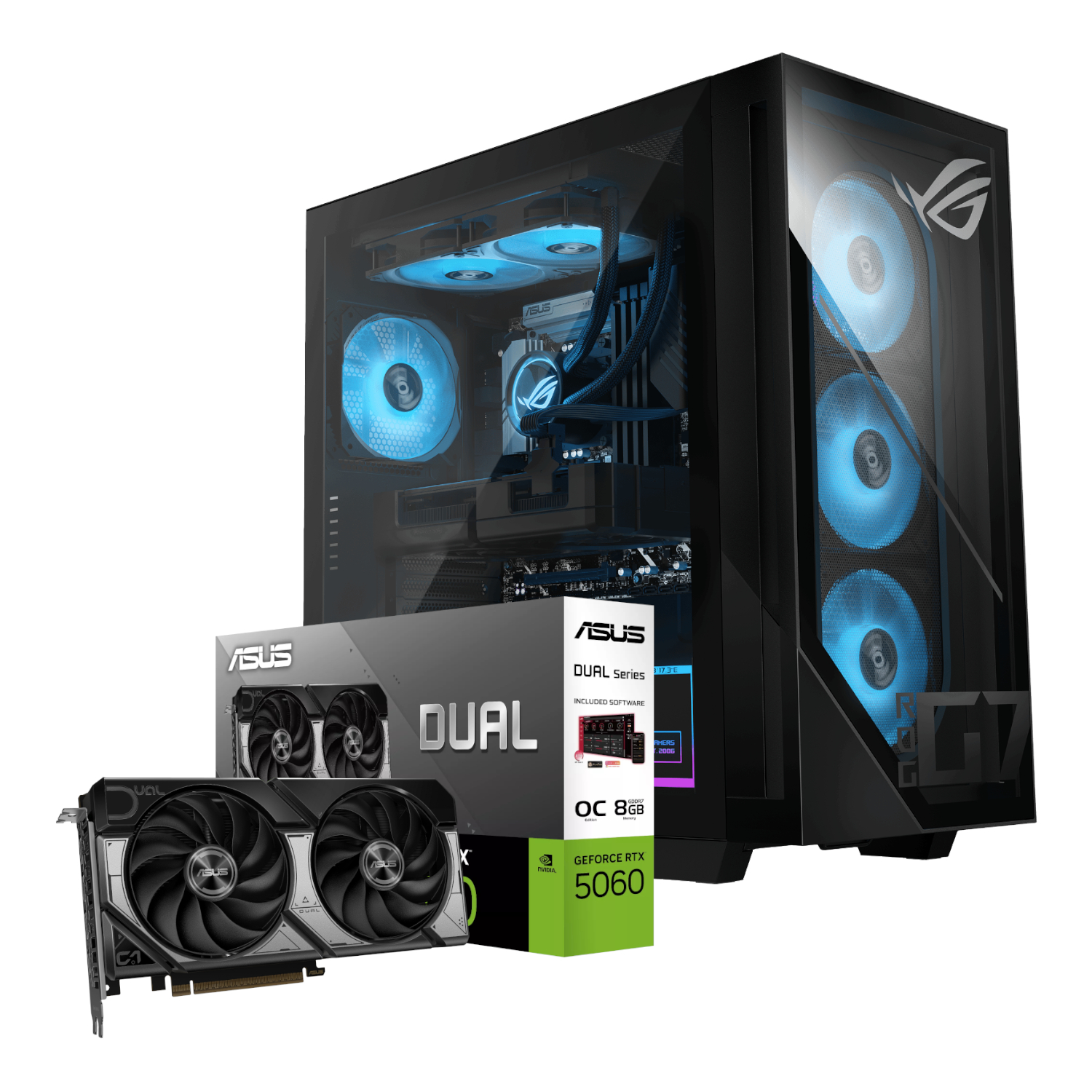 ASUS ROG G700 (2025) | Intel® Core™ Ultra 5 | 16GB DDR5 U-DIMM | 1TB M.2 2280 NVMe™ PCIe® 4.0 SSD | ASUS GF RTX 5060 Dual Graphics | Windows 11 Home PC