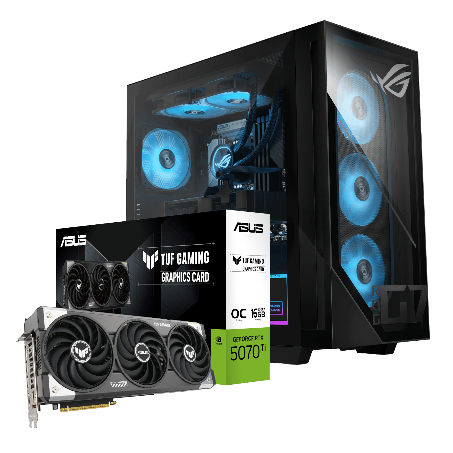 ASUS ROG G700 (2025) | Intel® Core™ Ultra 5 | 16GB DDR5 U-DIMM | 1TB M.2 2280 NVMe™ PCIe® 4.0 SSD | ASUS GF RTX 5070TI TUF Gaming Graphics | Windows 11 Home PC
