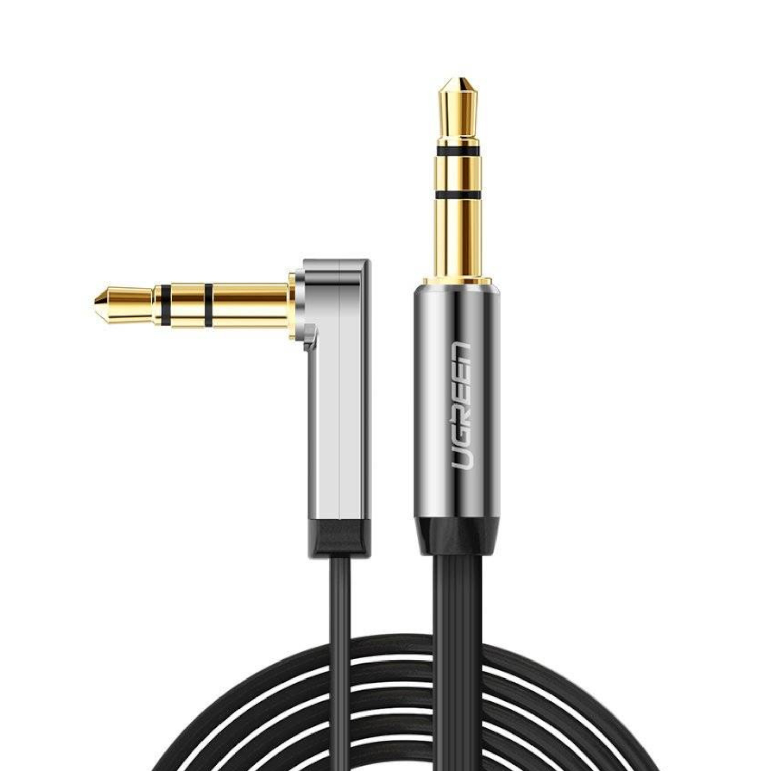 UGREEN 3.5MM M to M Straight to Curved Cable 1.5M