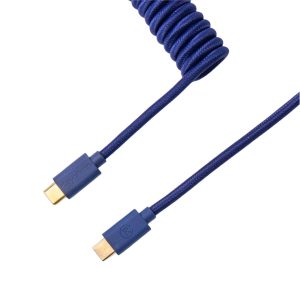 Keychron Coiled Aviator Cable - Blue (Straight)