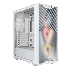 CORSAIR 3200D RS ARGB Mid-Tower PC Case, White