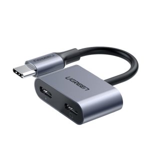 UGREEN USB-C 2-in-1 Type C to Headphone and Charger Adapter