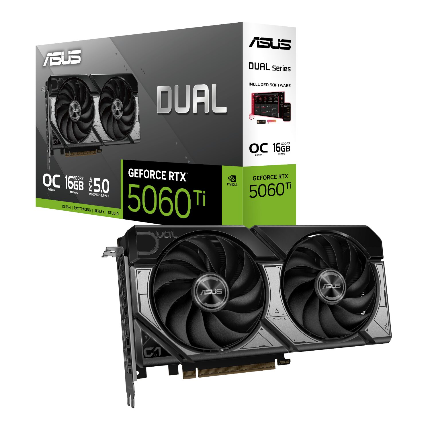 ASUS Nvidia GeForce RTX 5060TI Dual OC 16G Graphics Card