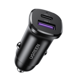 UGREEN 30W 2-Port Fast Car Charger