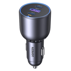 UGREEN 130W 3-Port Fast Car Charger Set