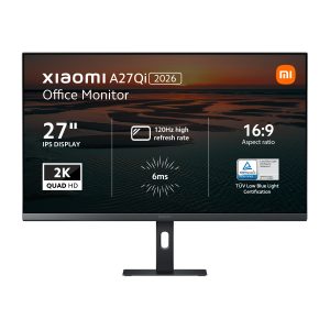 Xiaomi A27Qi 2026 27" 2K 1440p IPS Monitor (120Hz, 6ms, 16:9, HDMI2.0/DP1.4, Audio and VESA Mount)