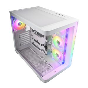 FSP M580 ATX Mid Tower Gaming Chassis - White