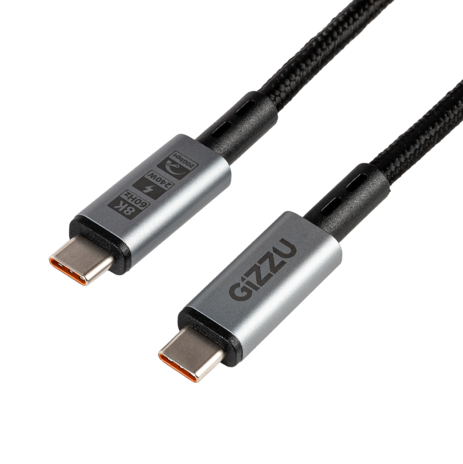 Gizzu Type-C 3.2 to Type-C 20Gbps 240W Cable 2M Poly