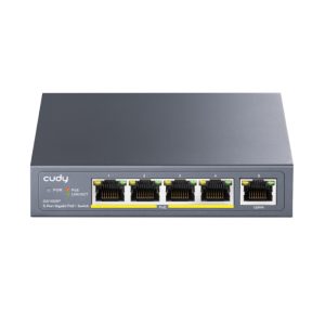 Cudy 5-Port Gigabit Unmanaged PoE+ Switch 60W - Desktop