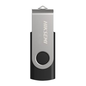 Hiksemi Rotary 128GB USB3 Flash Drive - Silver Black