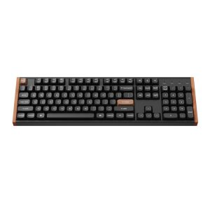 Keychron K10 HE 100% Hot-Swap Gateron Dbl-Rail Nebula Switch RGB Wireless Keyboard - Black (Wood + Al)