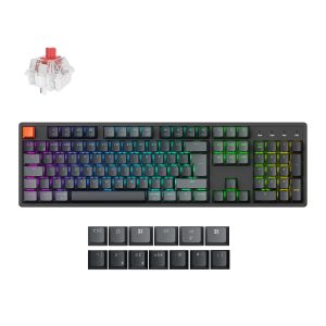 Keychron K10X ANSI Full Size 104 Key  Full Assembled  Red Switch RGB Backlight Hot-Swap keychron super switch BT/wired Normal Profile  Keyboard