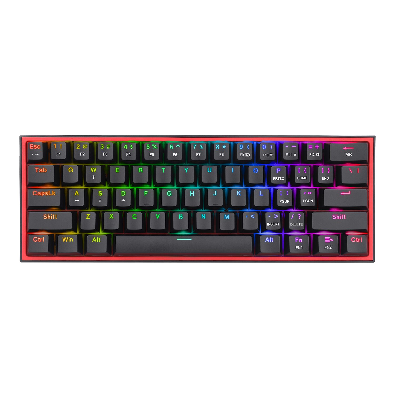 REDRAGON FIZZ PRO Wireless Mechanical Keyboard RGB 61Key Design - Black