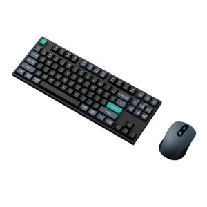 Keychron B33 80% TKL Keyboard and BM25 Mouse Wireless Combo - Black Green