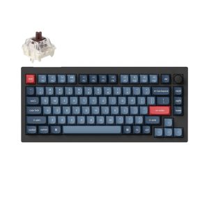 Keychron V1 Max QMK/VIA 75% 1K Brown Switch Hot-Swap Gateron Jupiter RGB Wireless Custom Mechanical Keyboard