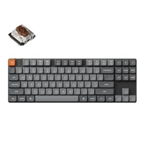 Keychron K1 Max QMK/VIA TKL 80% Brown Hot-Swap RGB Low Profile Wireless Custom Mechanical Keyboard
