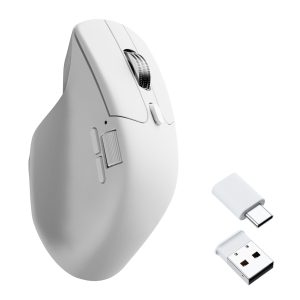 Keychron M6S-B72 1K Wireless Mouse (BT/2.4GHz/Wired) - White