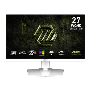 MSI MAG 274QRFW E20 Gaming Monitor 2560x1440 (WQHD) Rapid IPS 0.5ms 200Hz Adapative Sync