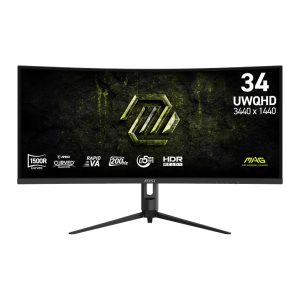 MSI MAG 342CQRF E20 Gaming Monitor 3440x1440 (UWQHD) Rapid VA 0.5ms 200Hz Adapative Sync