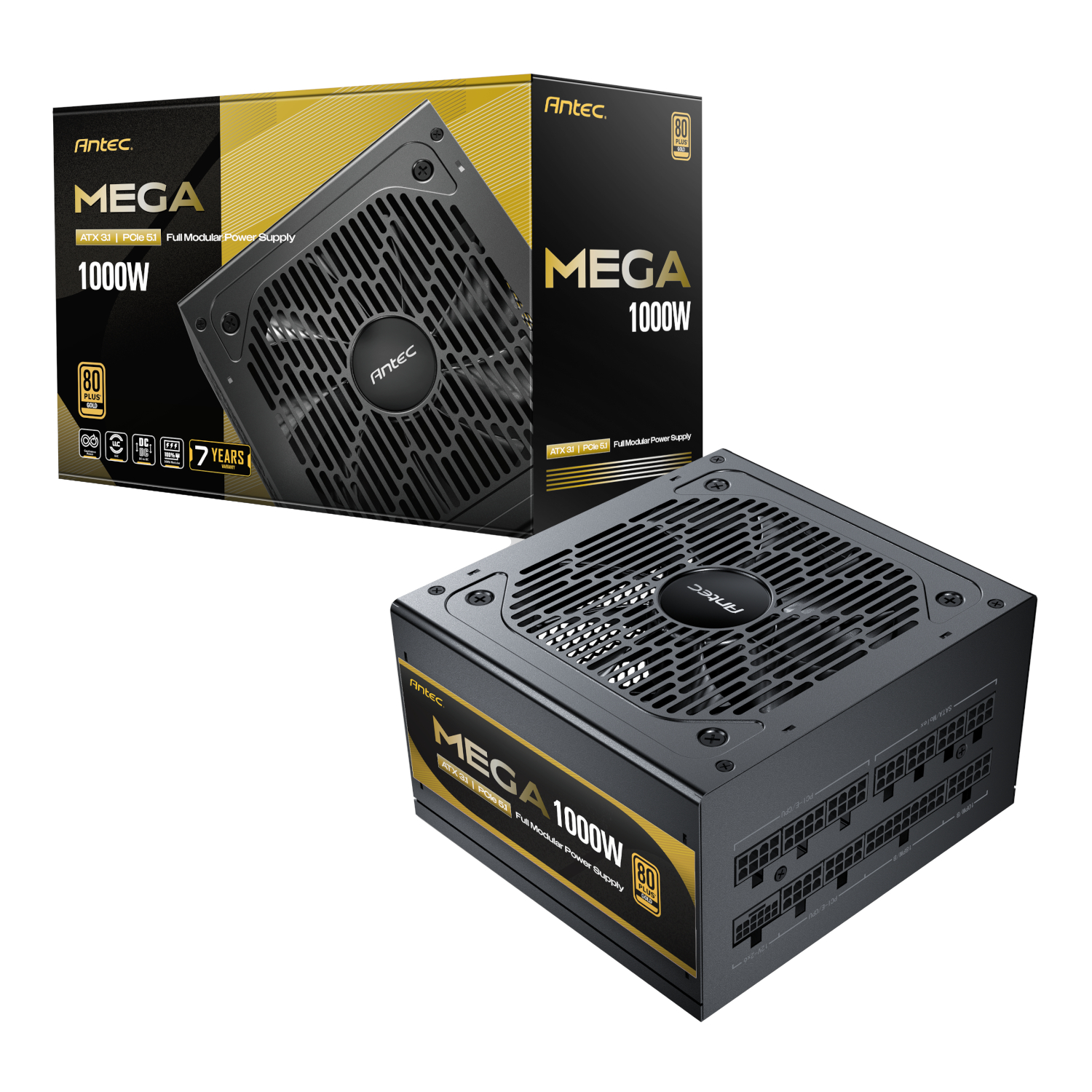 Antec Mega Series 1000W ATX3.1 PCIE5.1 80 Plus Gold Fully Modular