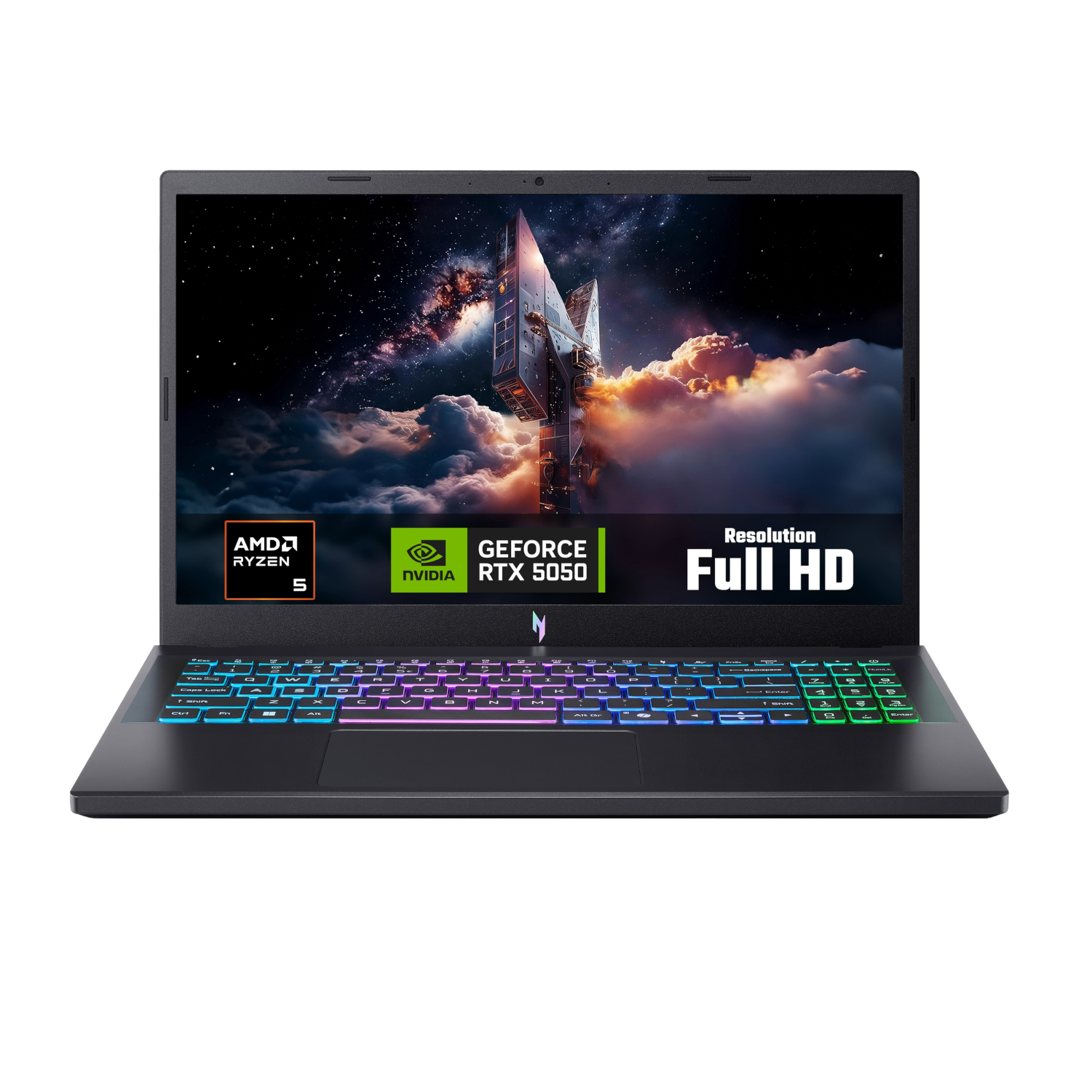 ACER Nitro V AMD Ryzen 5 150| 15,6" FHD IPS 165Hz |NVIDIA® GeForce RTX™ 5050 8G-GDDR7 | 16GB DDR5 Memory|512GB PCIe NVMe SSD |Wifi 6 + BT5 Killer | Backlight Keyboard | Win 11 Home