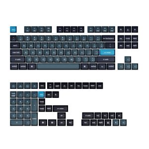 Keychron double Shot KSA PBTFull Keycap Set - Dark Gray and Grayish Blue