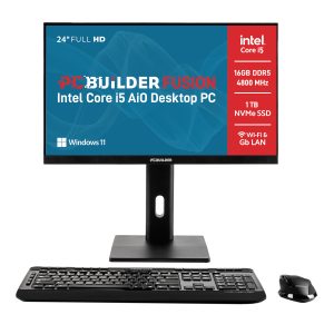 PCBuilder Fusion AIO 24" i5 12th Gen 16G DDR5 1TB Win11 Home