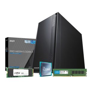 PCBuilder Intel i3-14100 OFFICE MASTER Core Windows 11 Pro Desktop PC