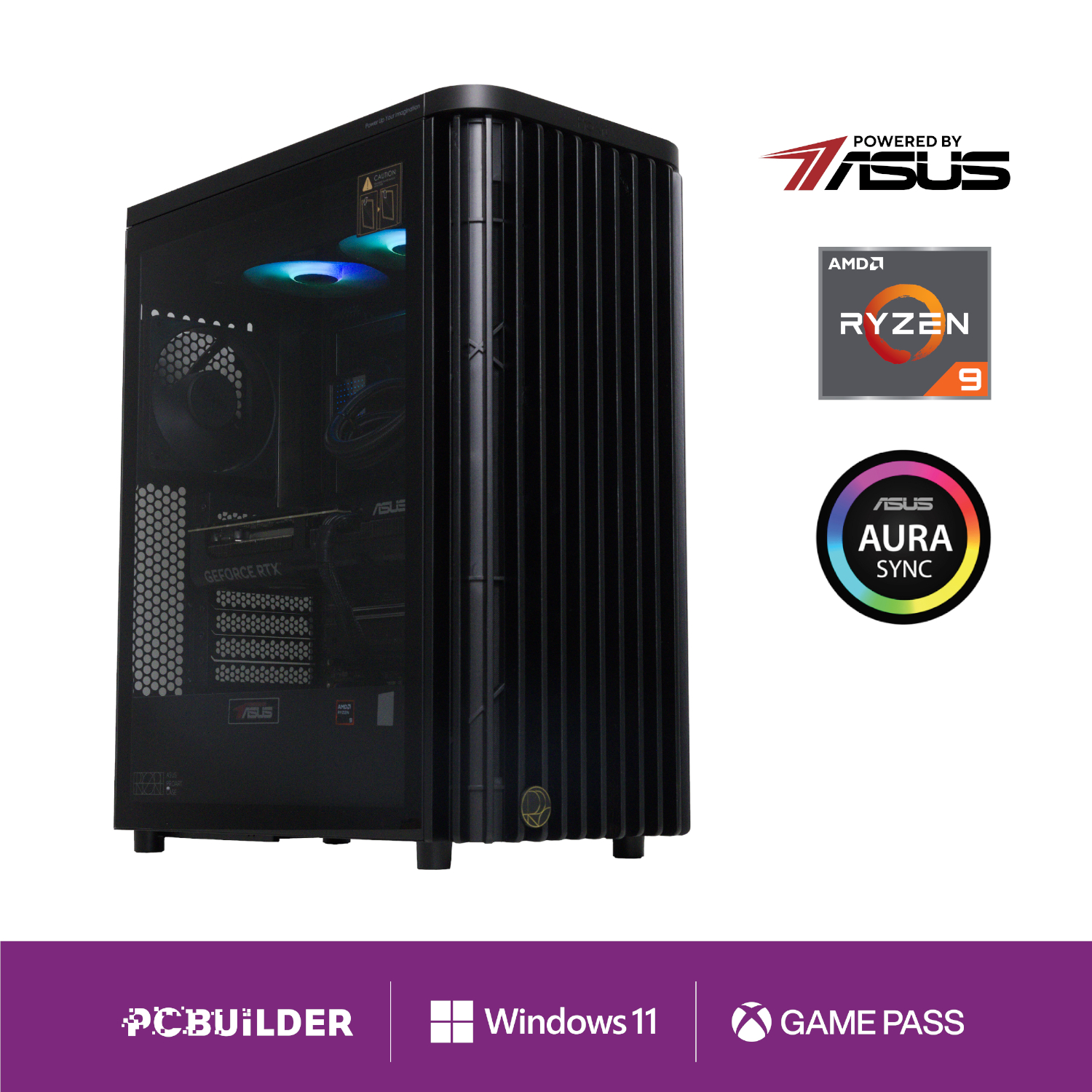 PCBuilder Ryzen 9 9950X Rembrandt Windows 11 PC