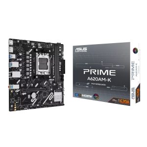 ASUS PRIME A620AM-K AM5 M-ATX Gaming Motherboard