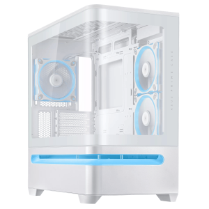 ASUS PRIME AP202 ARGB MATX White Gaming Chassis