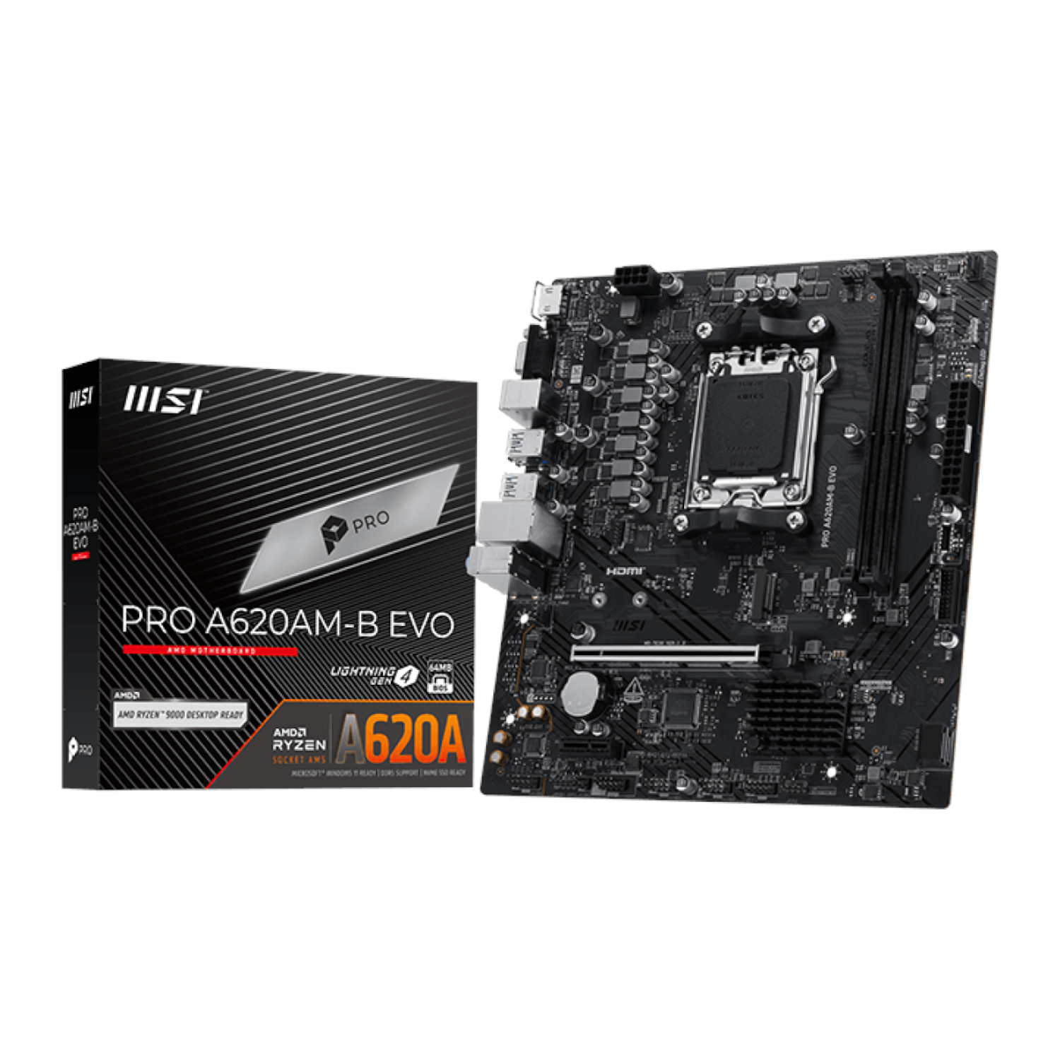 MSI A620M-E PRO AMD AM5 MATX Gaming Motherboard
