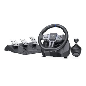 PXN V9 Gen2 270/900 degree vibration steering wheel with 3-pedals/6+R shifter