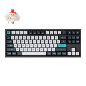 Keychron Q3 Max 80% Full Assembled Knob Red Switch Hot-Swap Gateron Jupiter RGB Wireless Keyboard - White