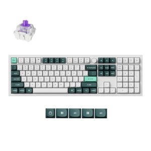 keychron Q6 HE ANSI Full Size 104 Key OSA Full Assembled  Magnetic Switch RGB Hot-Swap Gateron Double-Rail Magnetic Nebula Switch Wireless / Wired / 2.4GHz QMK Wireless Custom Keyboard - White