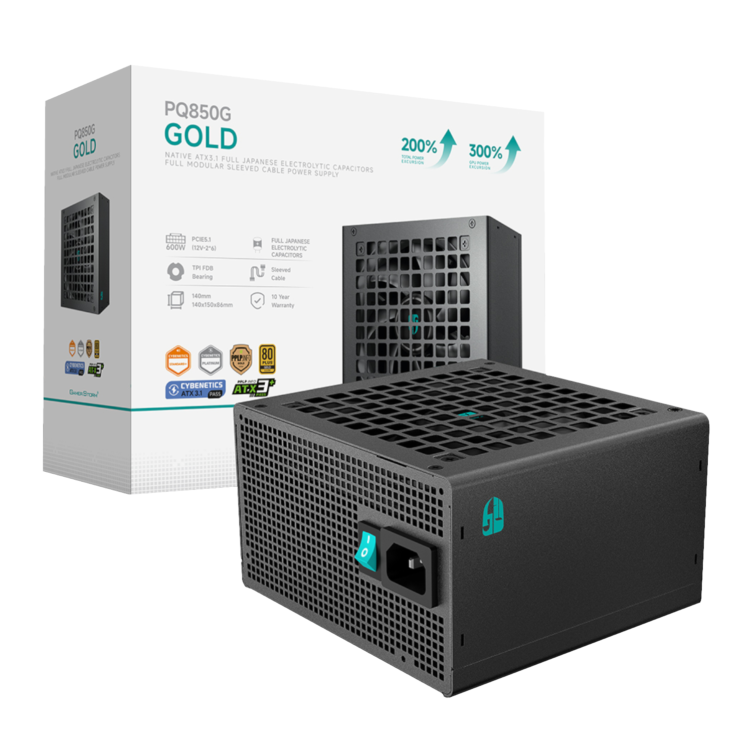DeepCool PQ850G 850W 80 PLUS GOLD Fully Modular Power Supply