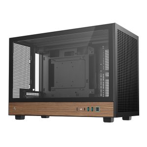 DeepCool CH260 Wood mATX Gaming Chassis Black