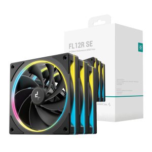 DeepCool FL12 SE Reverse 120 ARGB 3PACK Case Fan Black