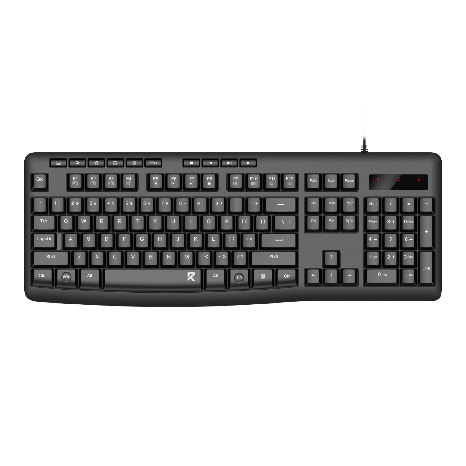 REDRAGON BK-7366 Wired Office Keyboard - Black