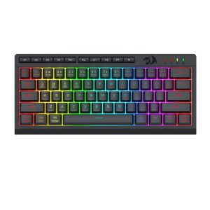 Redragon SHIVA 61 PRO Wired 2.4G Bluetooth Keyboard - Black