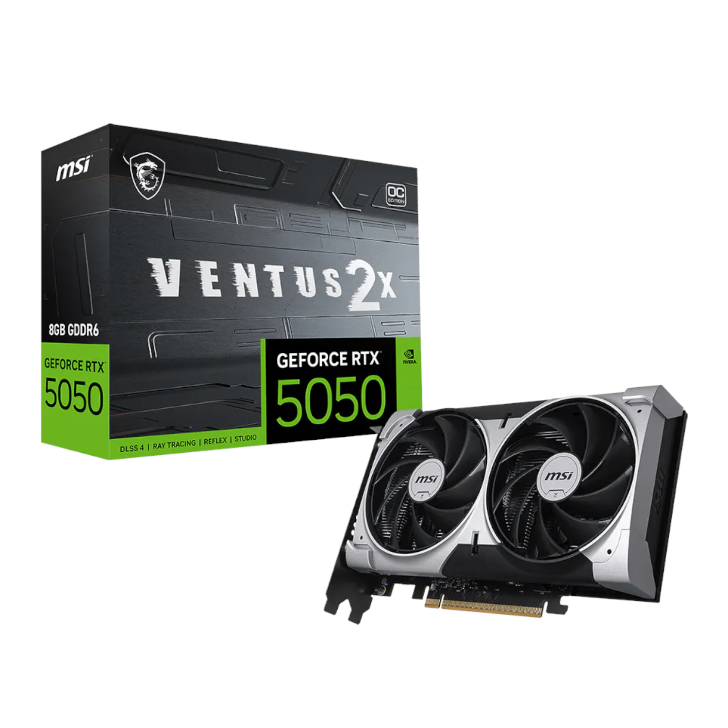 MSI Nvidia GeForce RTX 5050 Ventus 2X OC 8GB Graphics Card