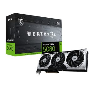 MSI Nvidia GeForce RTX 5080 VENTUS 3X OC PLUS 16GB GDDR7 Graphics Card