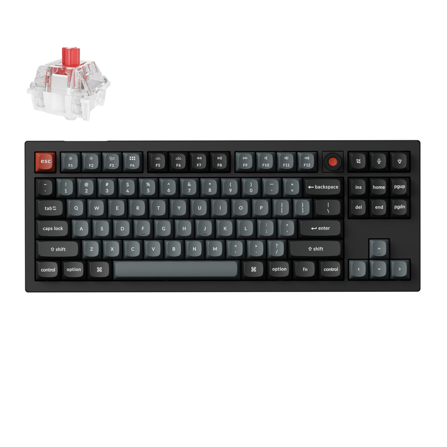 Keychron V3 Ultra 80% 8K Red Switch Hot-Swap Gateron Jupiter RGB Wireless Keyboard