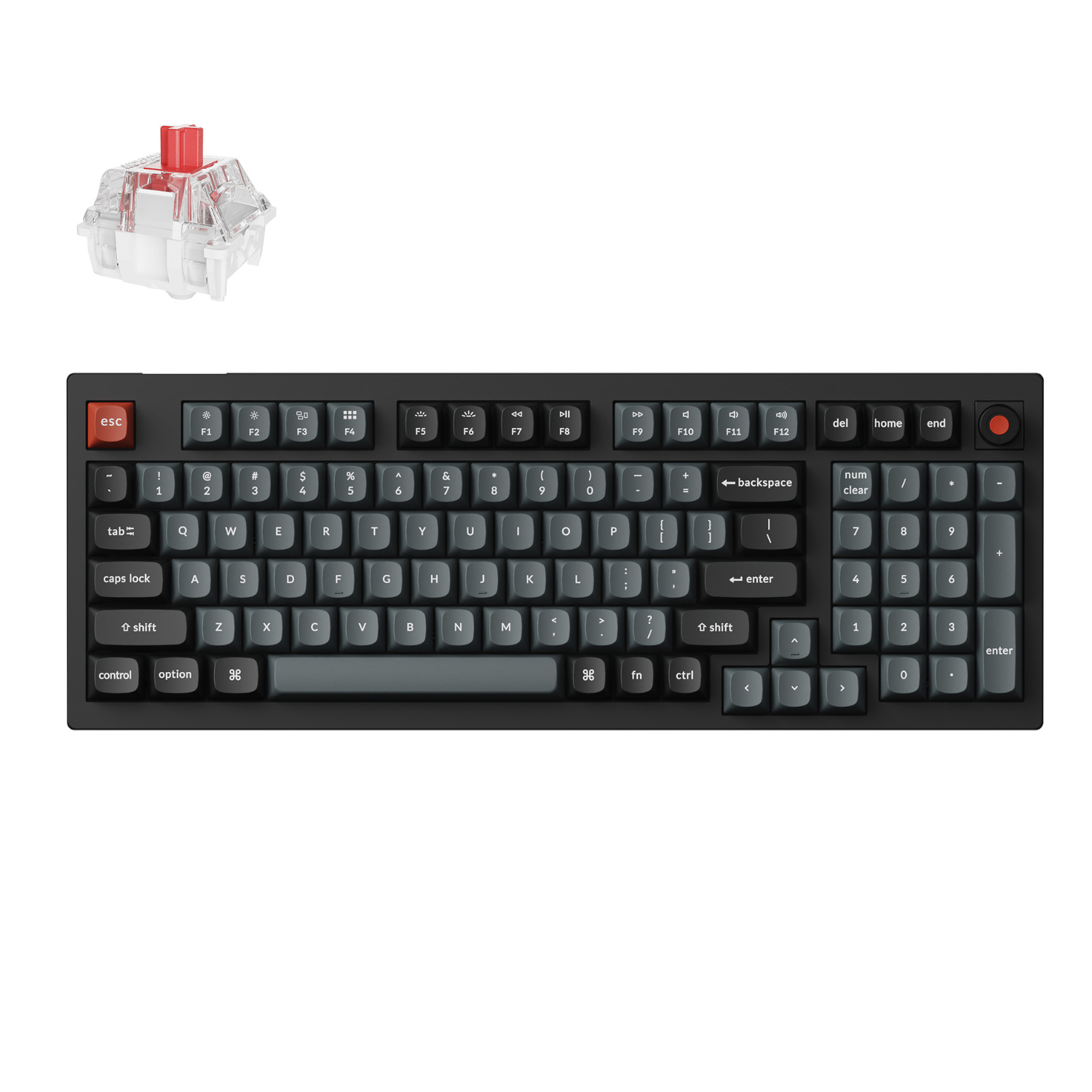 Keychron V5 Ultra 96% 8K Red Switch Hot-Swap Gateron Jupiter RGB Wireless Keyboard