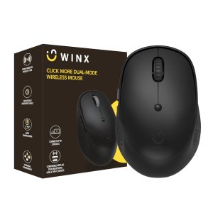 WINX Click More Dual-Mode Wireless Mouse - Black