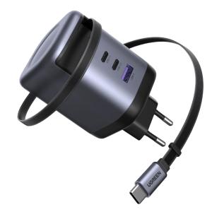 UGREEN 100W GaN Fast Charger with Retractable Cable