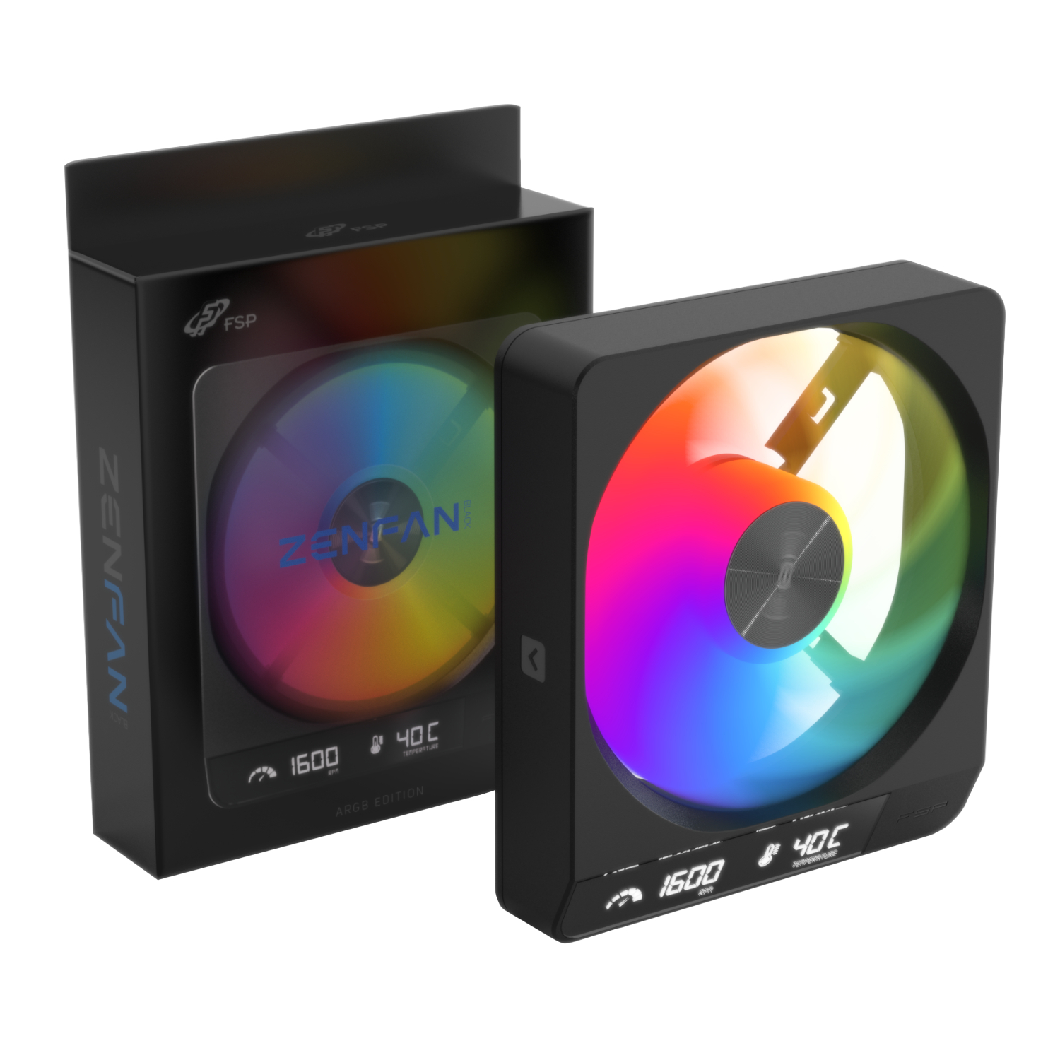 FSP ZenFan 120mm ARGB Case Fan Black