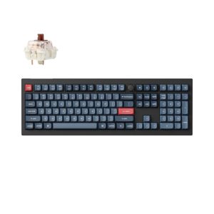 Keychron V6 Max QMK/VIA 100% 1K Brown Switch Hot-Swap Gateron Jupiter RGB Wireless Custom Mechanical Keyboard
